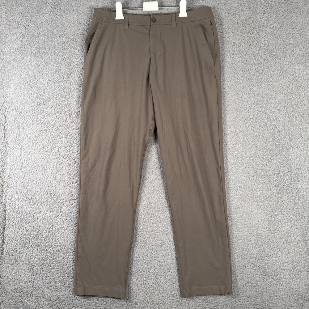 Lululemon ABC Classic Fit Pants Mens 32 (34x30) Taupe Brown Trouser LM5AO5S